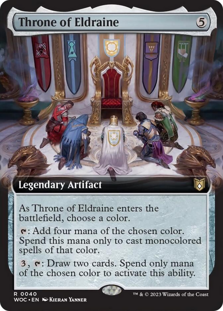 Throne of Eldraine (Extended Art) [Wilds of Eldraine Commander] | Jomio and Rueliete's Cards and Comics
