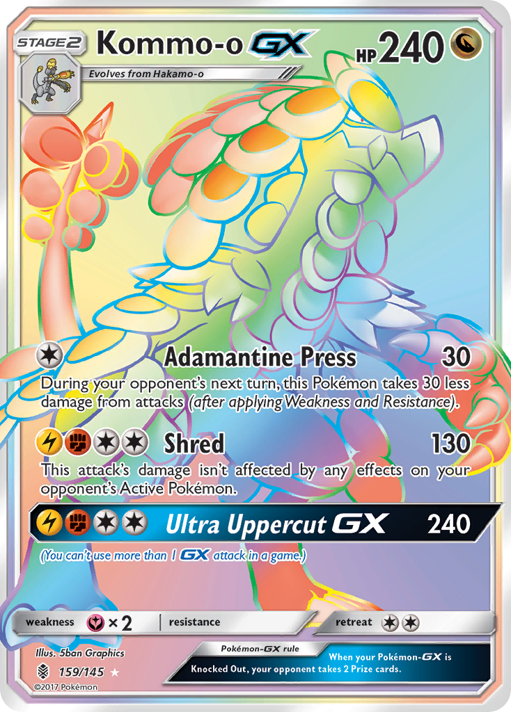 Kommo-o GX (159/145) [Sun & Moon: Guardians Rising] | Jomio and Rueliete's Cards and Comics