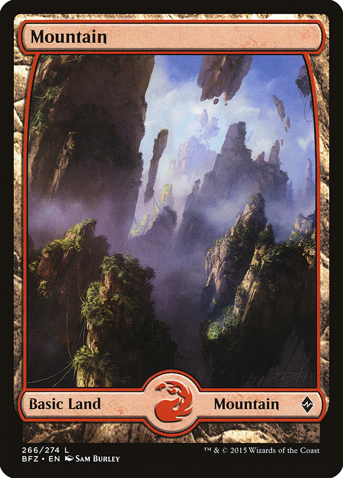 Mountain (266) (Full Art) [Battle for Zendikar] | Jomio and Rueliete's Cards and Comics