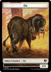 Phyrexian Golem // Ox Double-Sided Token [Commander Masters Tokens] | Jomio and Rueliete's Cards and Comics