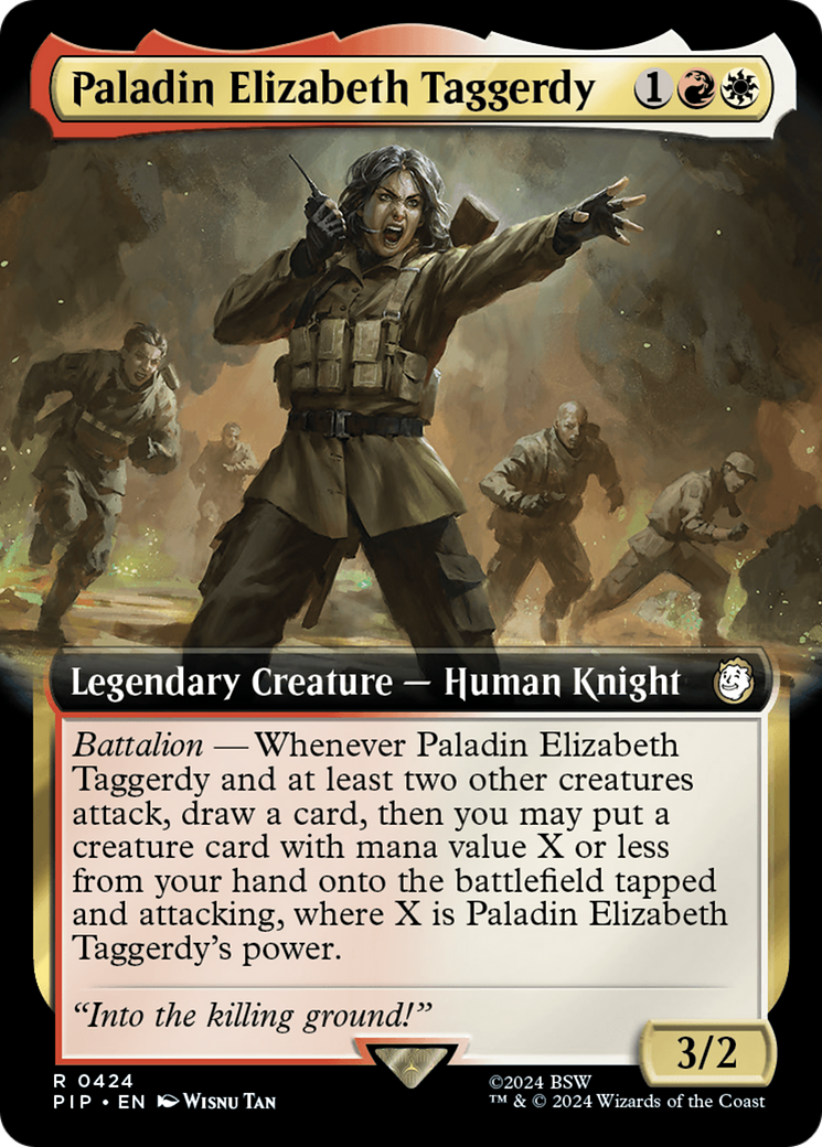 Paladin Elizabeth Taggerdy (Extended Art) [Fallout] | Jomio and Rueliete's Cards and Comics