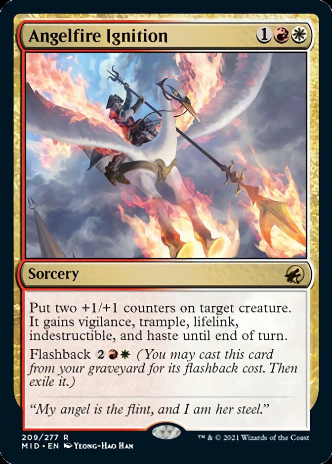 Angelfire Ignition [Innistrad: Midnight Hunt] | Jomio and Rueliete's Cards and Comics