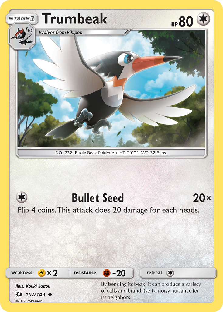Trumbeak (107/149) [Sun & Moon: Base Set] | Jomio and Rueliete's Cards and Comics