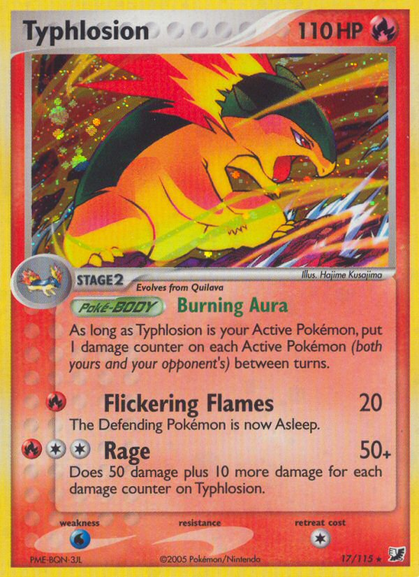 Typhlosion (17/115) [EX: Unseen Forces] | Jomio and Rueliete's Cards and Comics