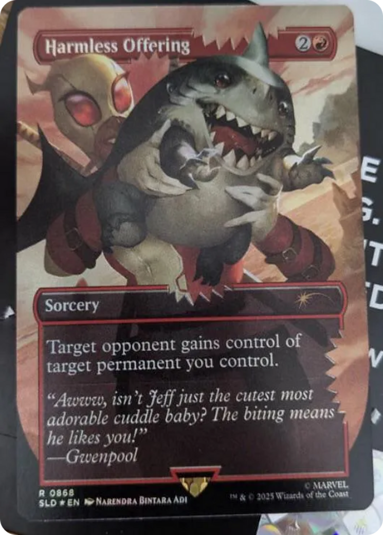 Harmless Offering (Rainbow Foil) [Secret Lair Drop Series] | Jomio and Rueliete's Cards and Comics