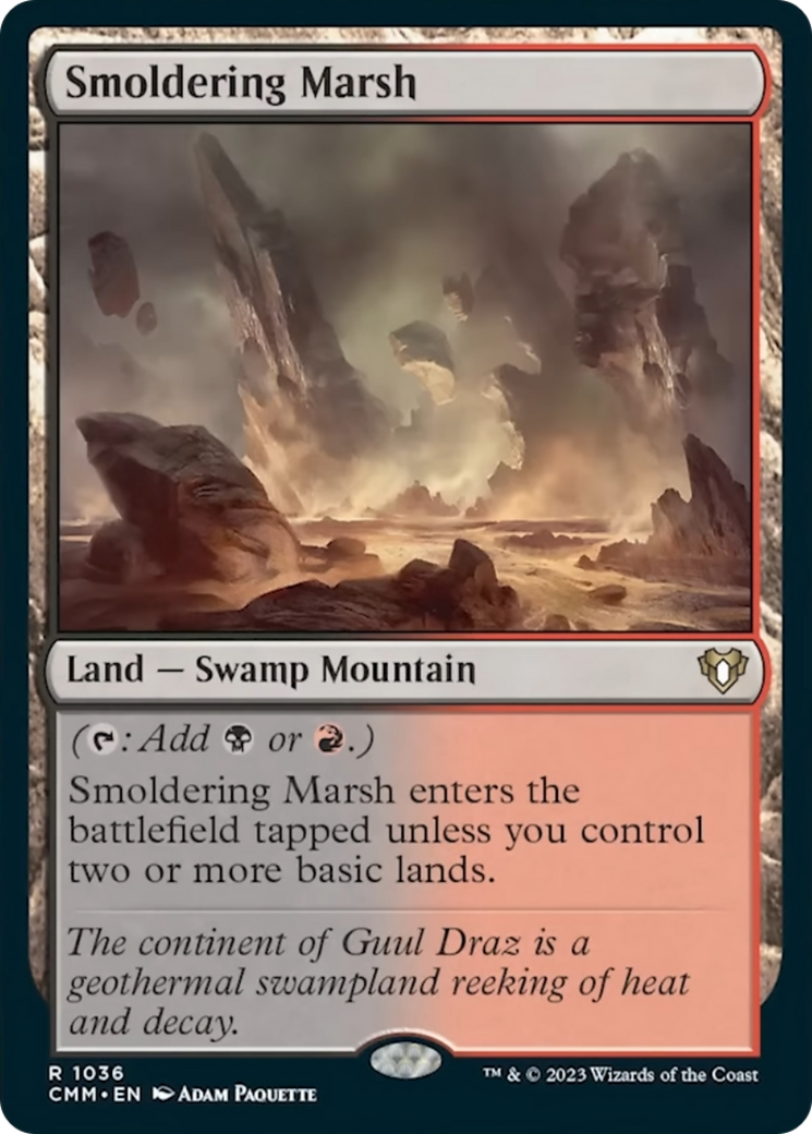 Smoldering Marsh [Commander Masters] | Jomio and Rueliete's Cards and Comics