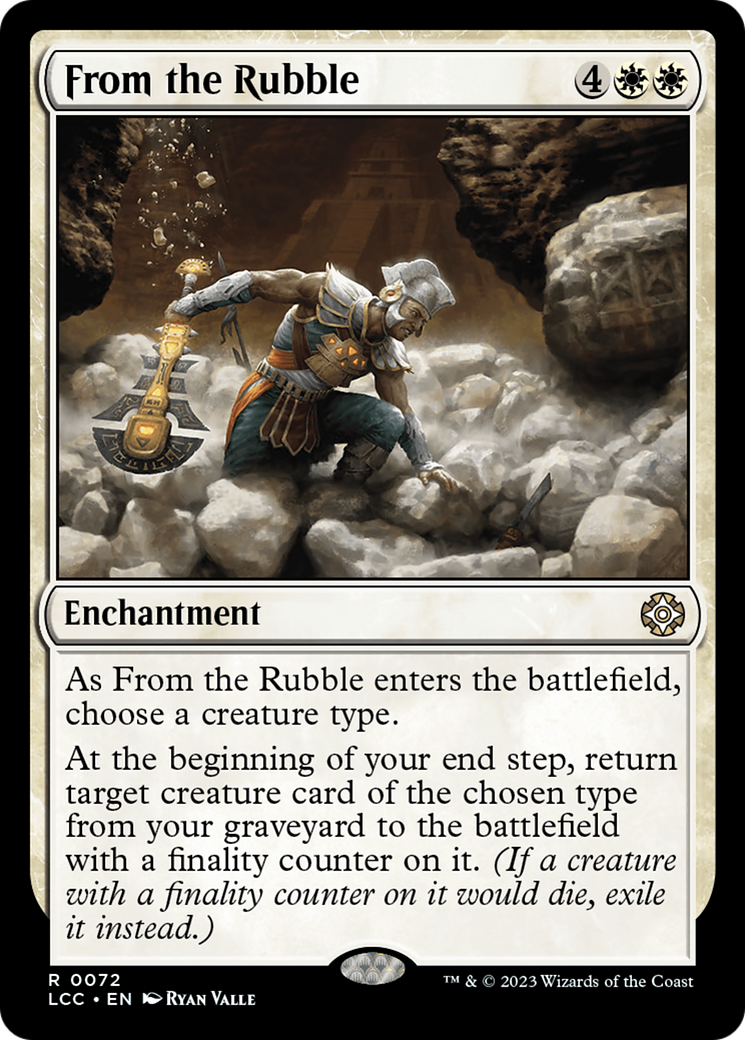From the Rubble [The Lost Caverns of Ixalan Commander] | Jomio and Rueliete's Cards and Comics