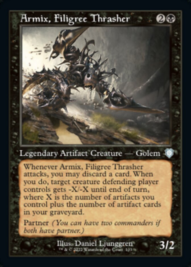 Armix, Filigree Thrasher (Retro) [The Brothers' War Commander] | Jomio and Rueliete's Cards and Comics