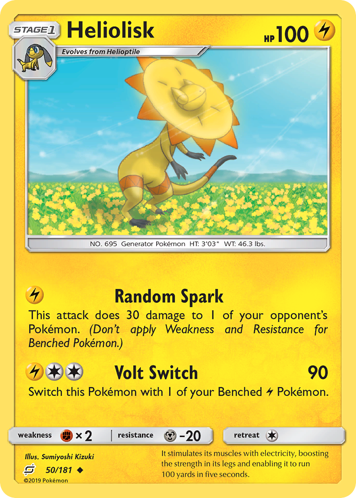 Heliolisk (50/181) [Sun & Moon: Team Up] | Jomio and Rueliete's Cards and Comics
