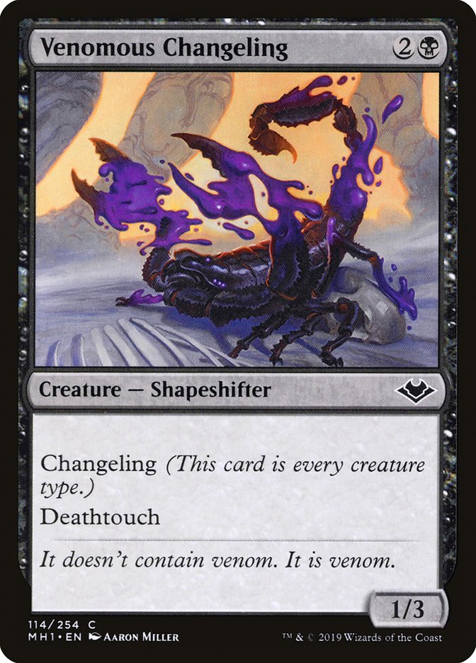 Venomous Changeling [Modern Horizons] | Jomio and Rueliete's Cards and Comics