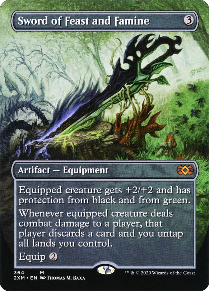 Sword of Feast and Famine (Toppers) [Double Masters] | Jomio and Rueliete's Cards and Comics