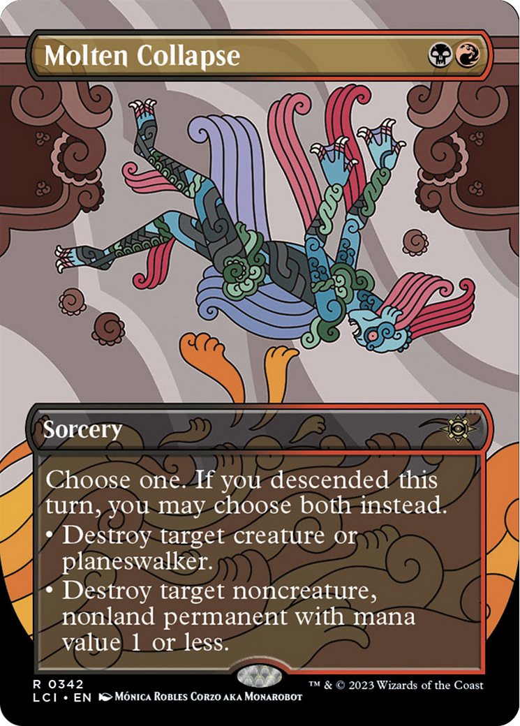 Molten Collapse (Borderless) [The Lost Caverns of Ixalan] | Jomio and Rueliete's Cards and Comics