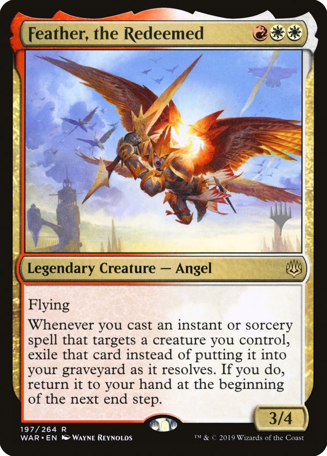 Feather, the Redeemed (Promo Pack) [War of the Spark Promos] | Jomio and Rueliete's Cards and Comics