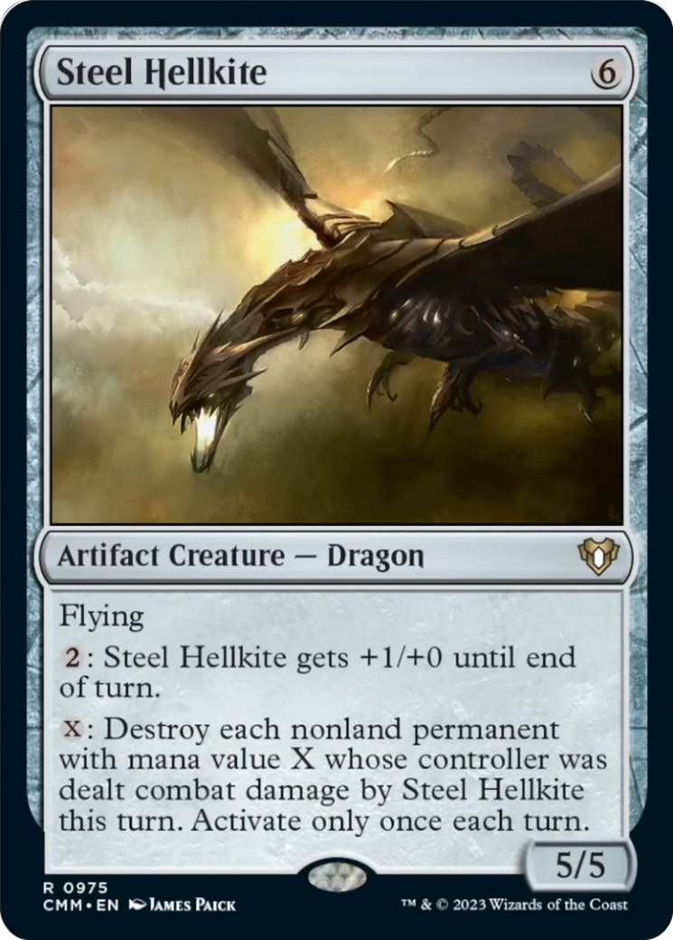 Steel Hellkite [Commander Masters] | Jomio and Rueliete's Cards and Comics