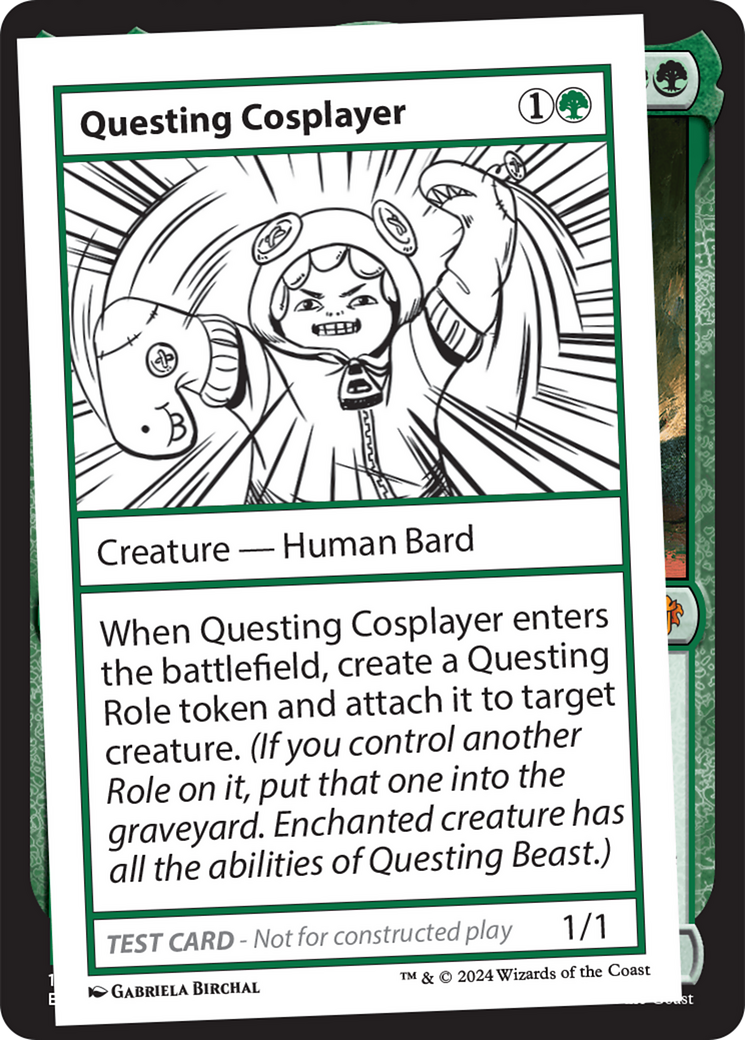 Questing Cosplayer [Mystery Booster 2 Playtest Cards] | Jomio and Rueliete's Cards and Comics