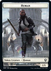 Human // Snake Double-Sided Token [Dominaria United Commander Tokens] | Jomio and Rueliete's Cards and Comics
