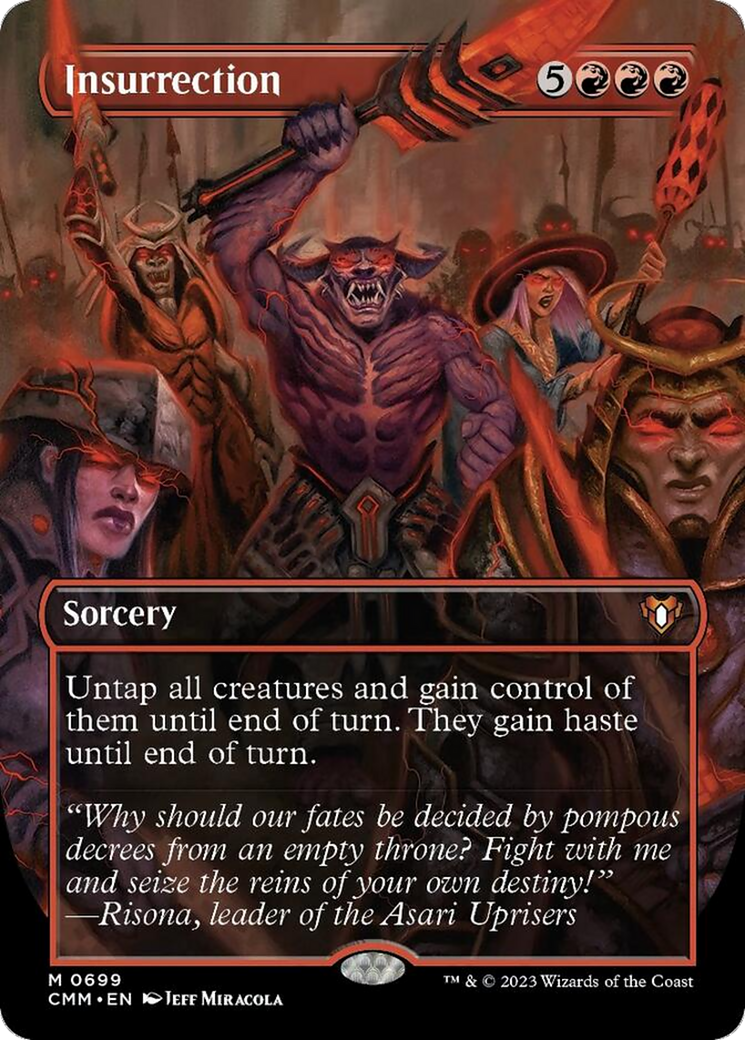 Insurrection (Borderless Alternate Art) [Commander Masters] | Jomio and Rueliete's Cards and Comics