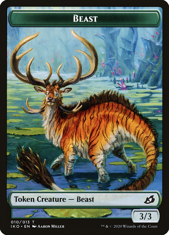 Beast Token [Ikoria: Lair of Behemoths Tokens] | Jomio and Rueliete's Cards and Comics