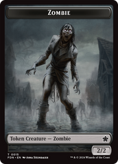 Faerie // Zombie Double-Sided Token [Foundations Tokens] | Jomio and Rueliete's Cards and Comics