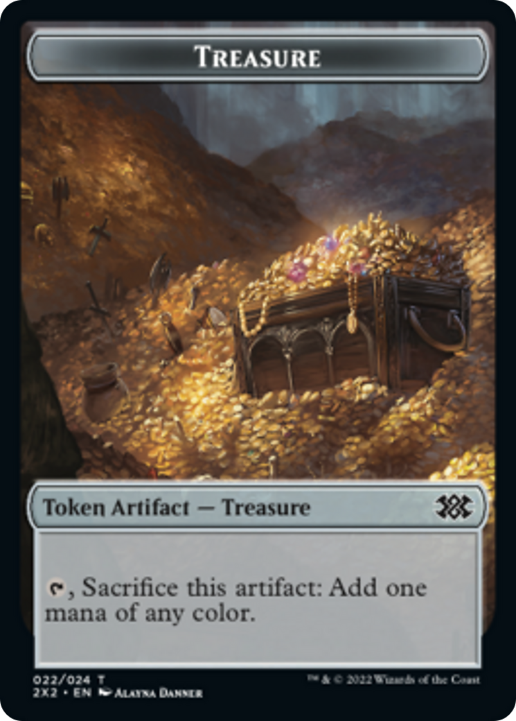 Faerie Rogue // Treasure Double-Sided Token [Double Masters 2022 Tokens] | Jomio and Rueliete's Cards and Comics