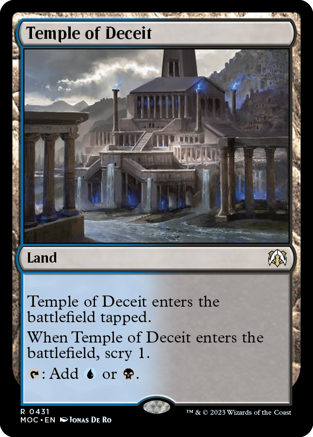 Temple of Deceit [March of the Machine Commander] | Jomio and Rueliete's Cards and Comics