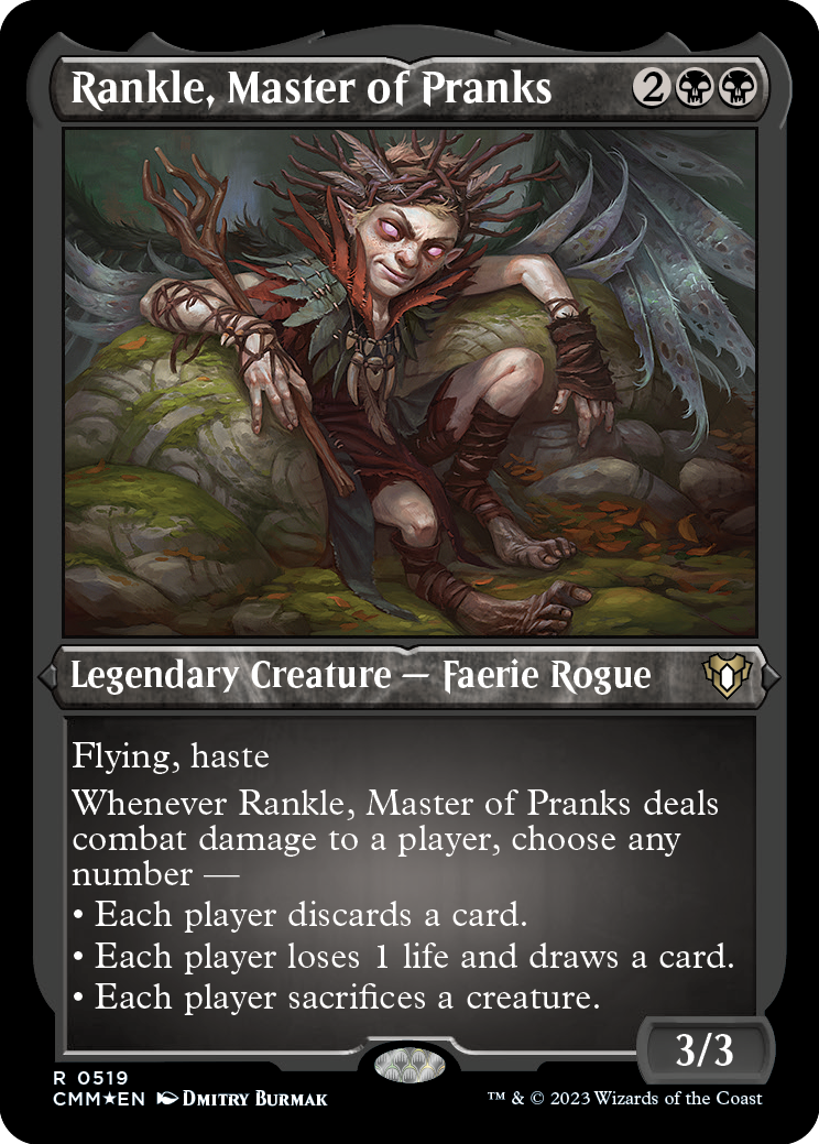 Rankle, Master of Pranks (Foil Etched) [Commander Masters] | Jomio and Rueliete's Cards and Comics