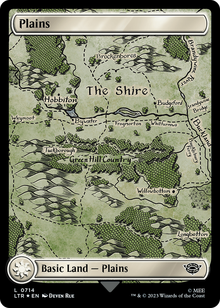 Plains (0714) (Surge Foil) [The Lord of the Rings: Tales of Middle-Earth] | Jomio and Rueliete's Cards and Comics