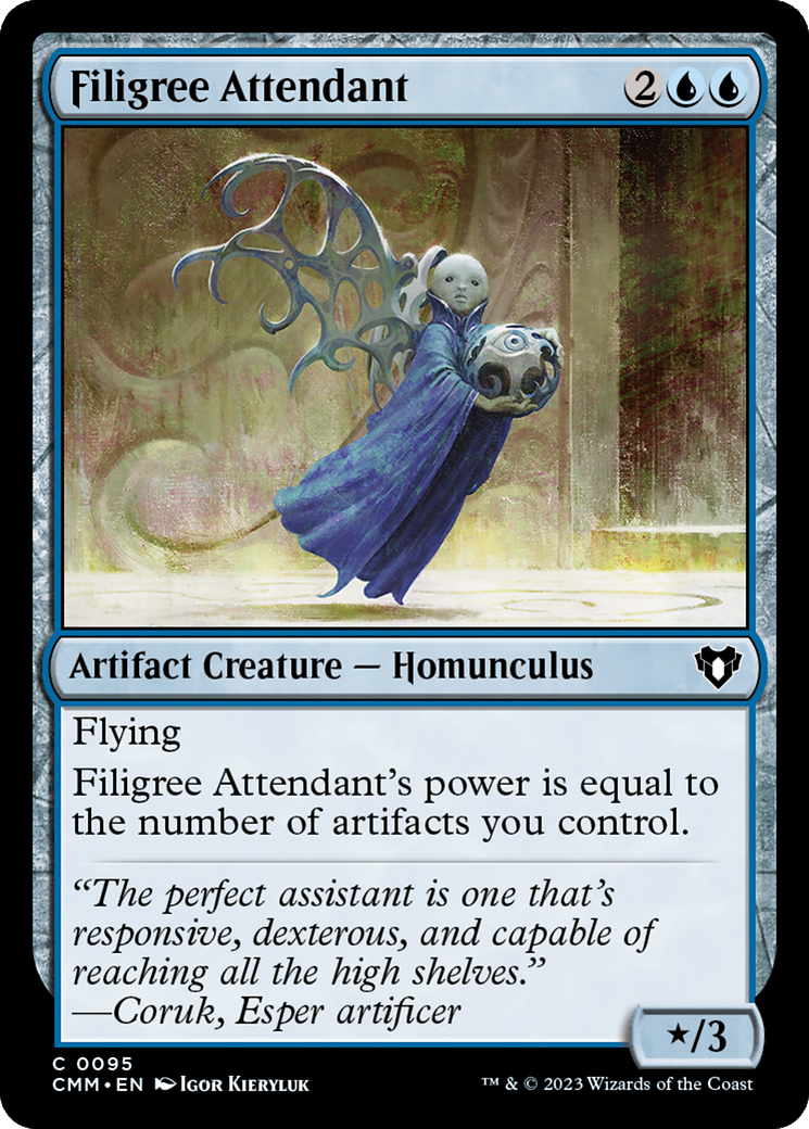 Filigree Attendant [Commander Masters] | Jomio and Rueliete's Cards and Comics