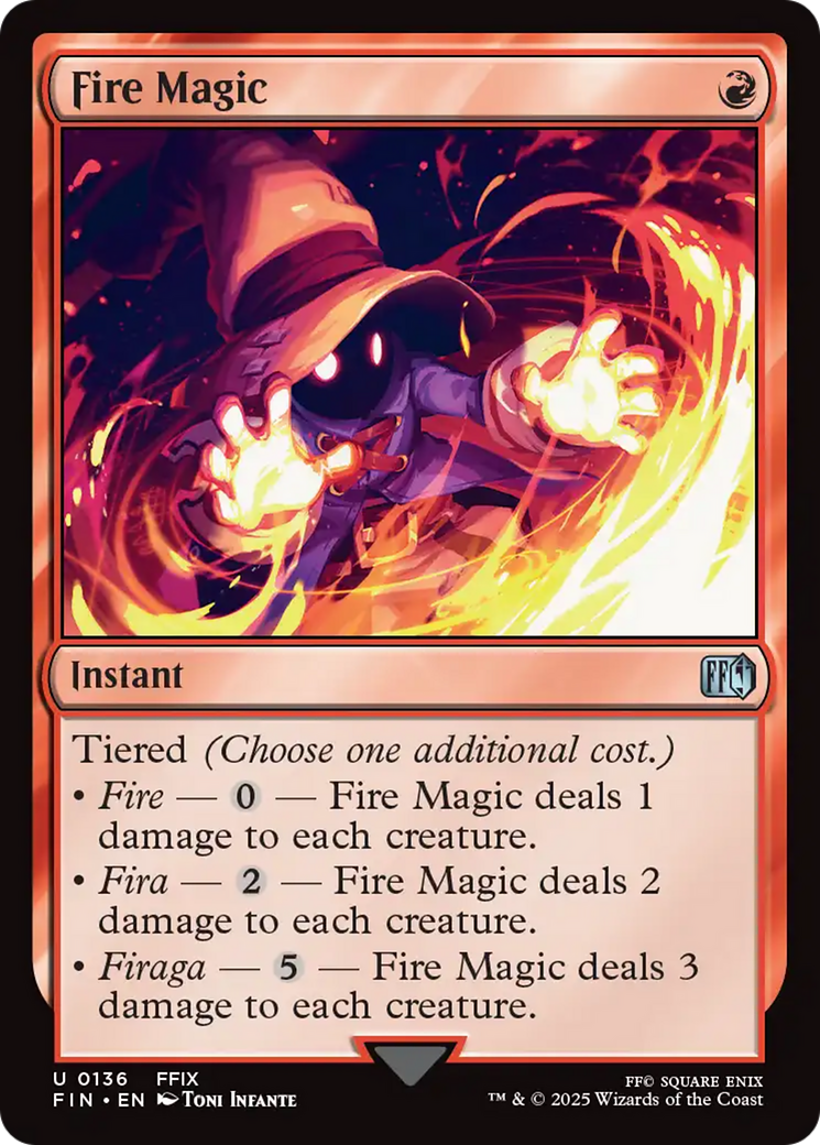 Fire Magic [FINAL FANTASY] | Jomio and Rueliete's Cards and Comics
