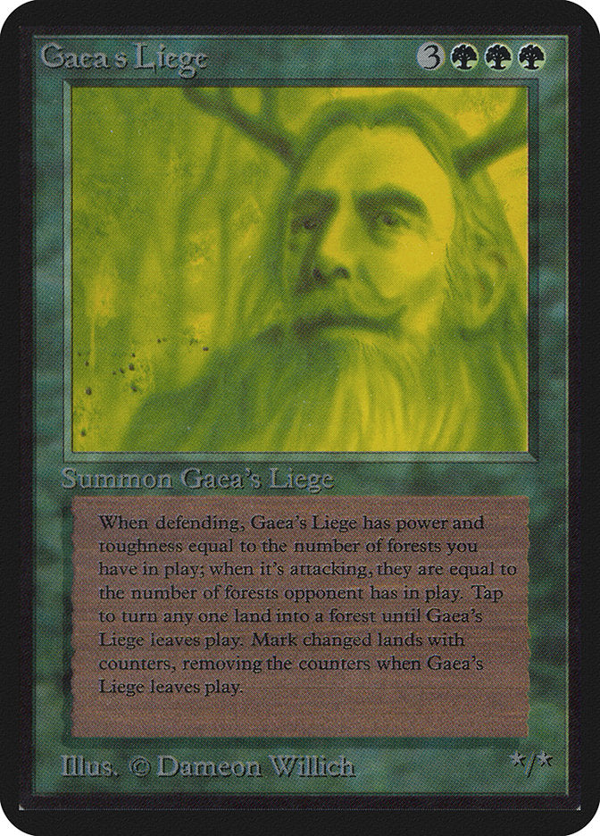 Gaea's Liege [Alpha Edition] | Jomio and Rueliete's Cards and Comics