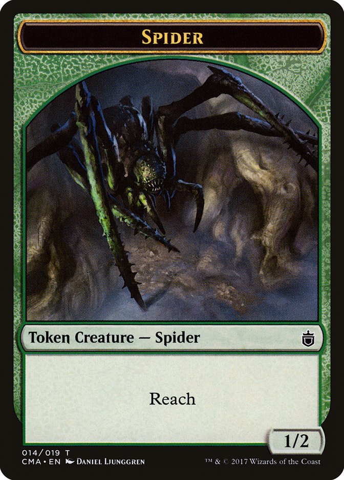 Spider Token [Commander Anthology Tokens] | Jomio and Rueliete's Cards and Comics