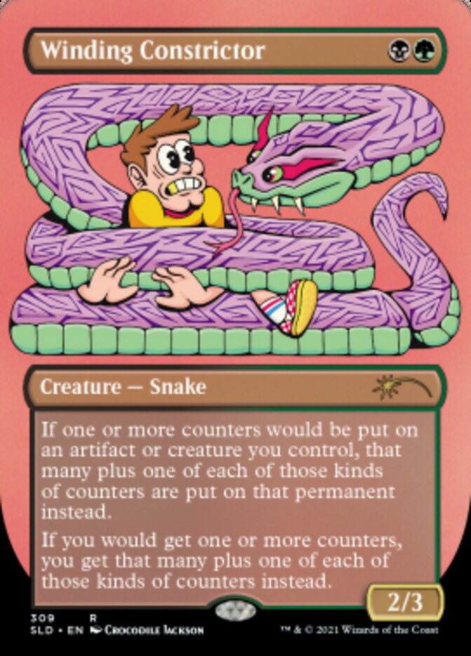 Winding Constrictor (Borderless) [Secret Lair Drop Series] | Jomio and Rueliete's Cards and Comics