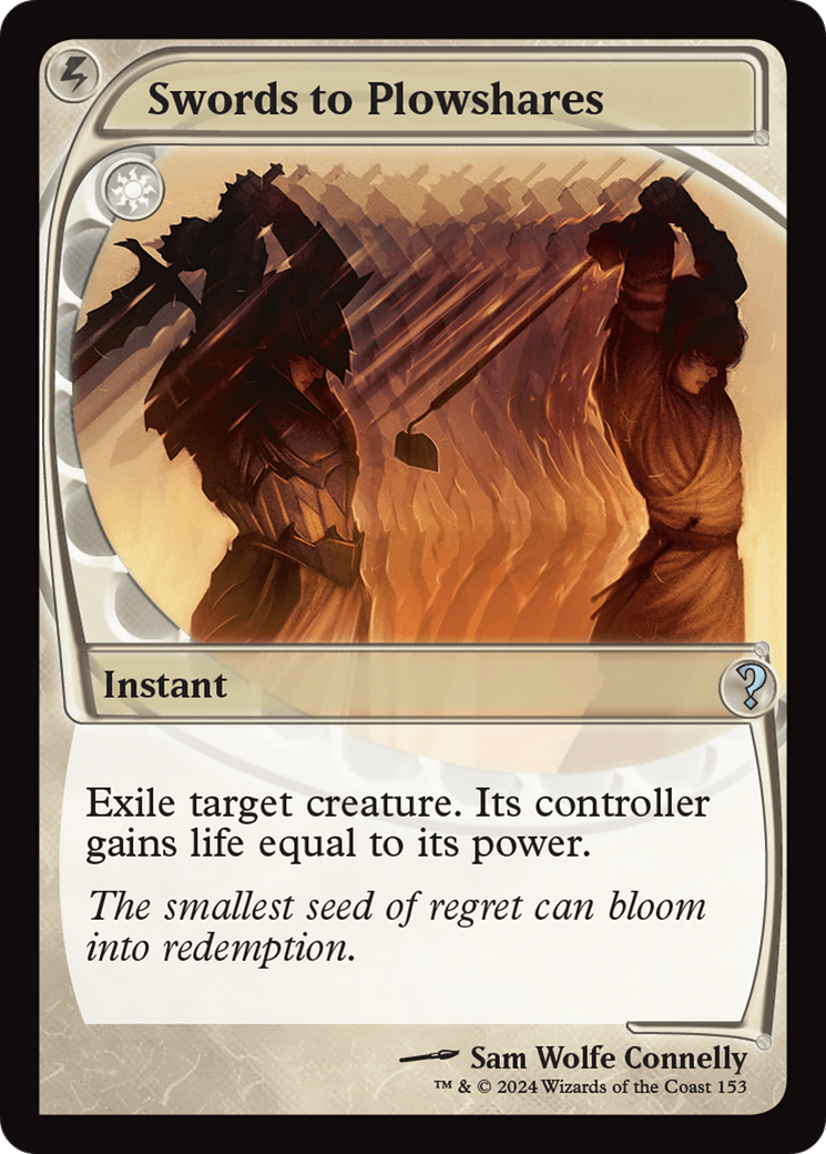 Swords to Plowshares (Future Sight) [Mystery Booster 2] | Jomio and Rueliete's Cards and Comics
