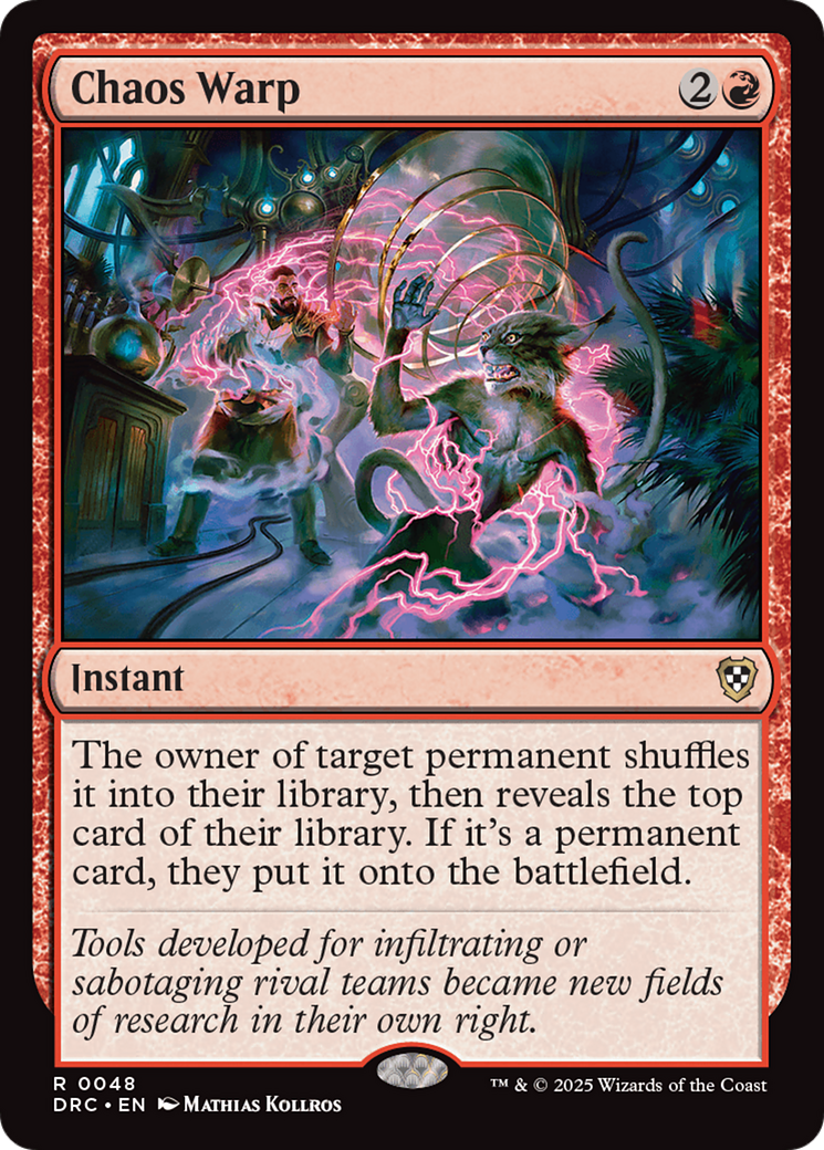 Chaos Warp [Aetherdrift Commander] | Jomio and Rueliete's Cards and Comics