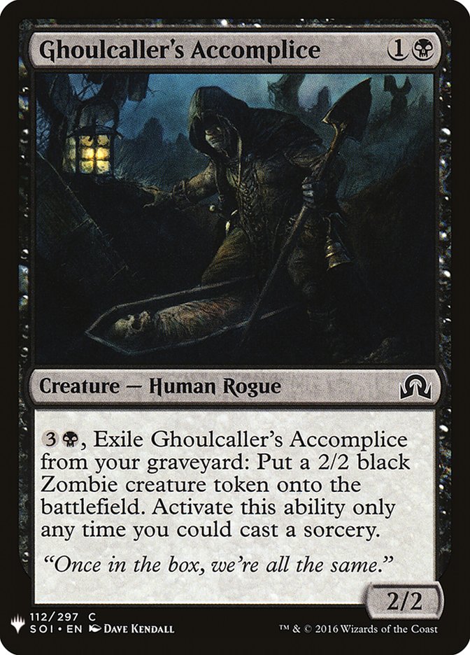 Ghoulcaller's Accomplice [Mystery Booster] | Jomio and Rueliete's Cards and Comics