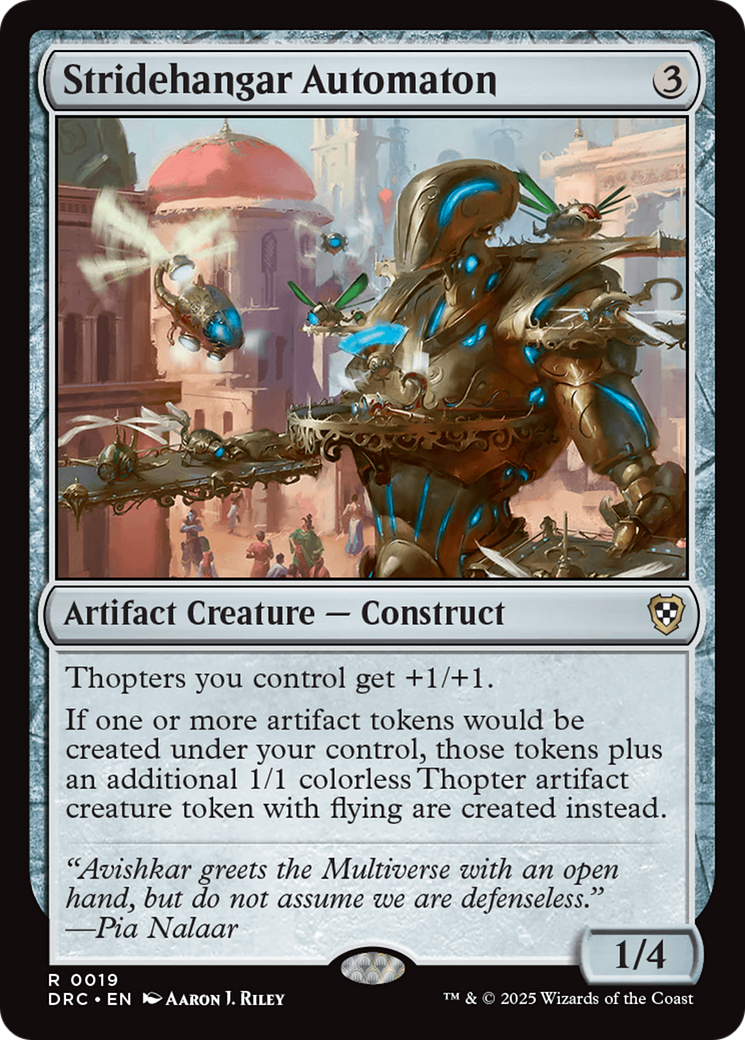 Stridehangar Automaton [Aetherdrift Commander] | Jomio and Rueliete's Cards and Comics