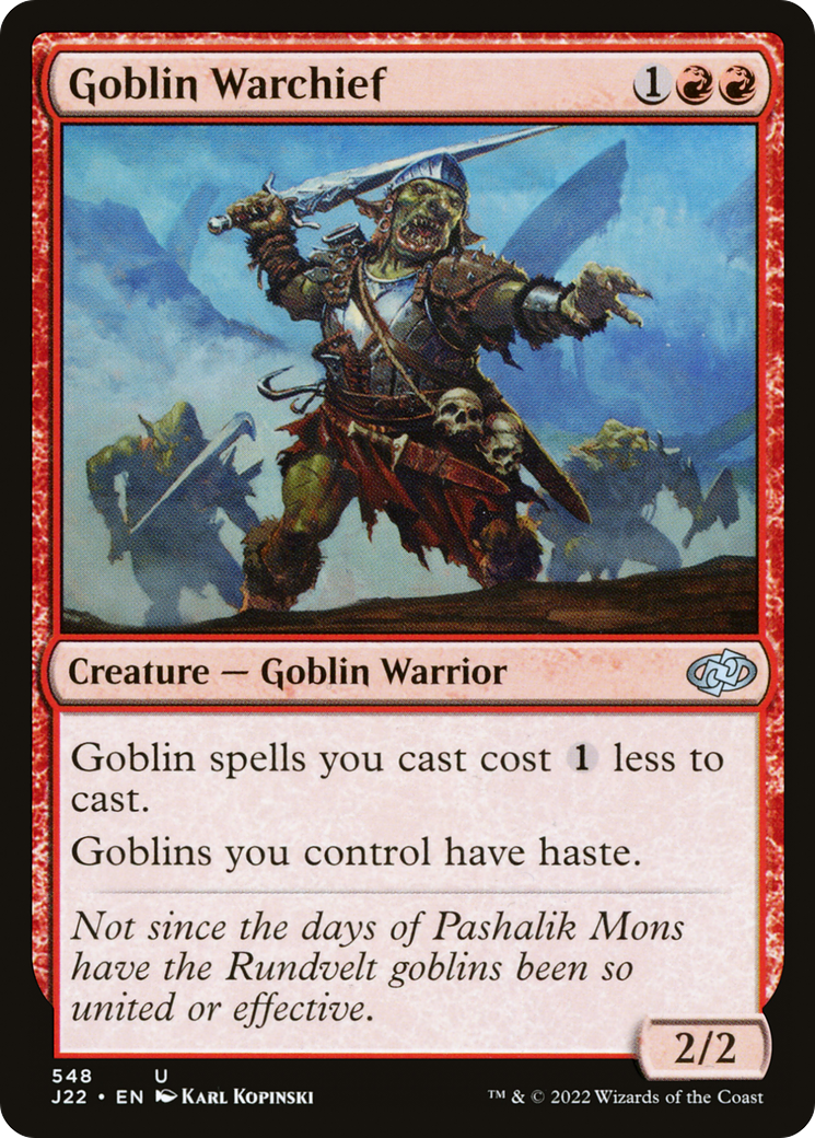 Goblin Warchief [Jumpstart 2022] | Jomio and Rueliete's Cards and Comics
