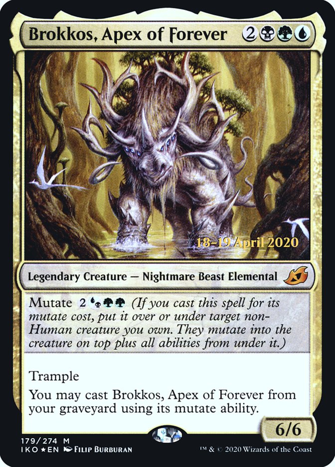 Brokkos, Apex of Forever [Ikoria: Lair of Behemoths Prerelease Promos] | Jomio and Rueliete's Cards and Comics