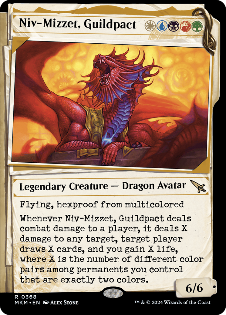 Niv-Mizzet, Guildpact (Showcase) (368) [Murders at Karlov Manor] | Jomio and Rueliete's Cards and Comics