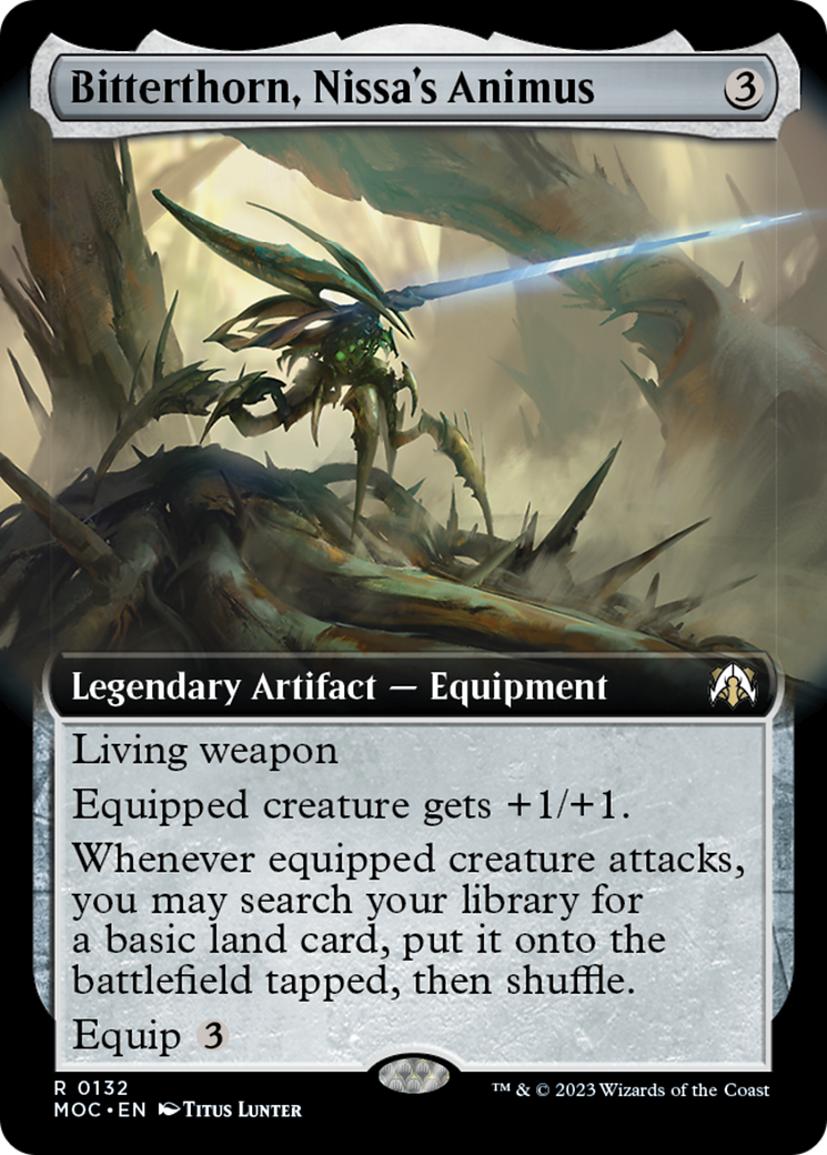 Bitterthorn, Nissa's Animus (Extended Art) [March of the Machine Commander] | Jomio and Rueliete's Cards and Comics