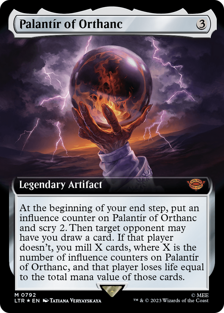 Palantir of Orthanc (Extended Art) (Surge Foil) [The Lord of the Rings: Tales of Middle-Earth] | Jomio and Rueliete's Cards and Comics