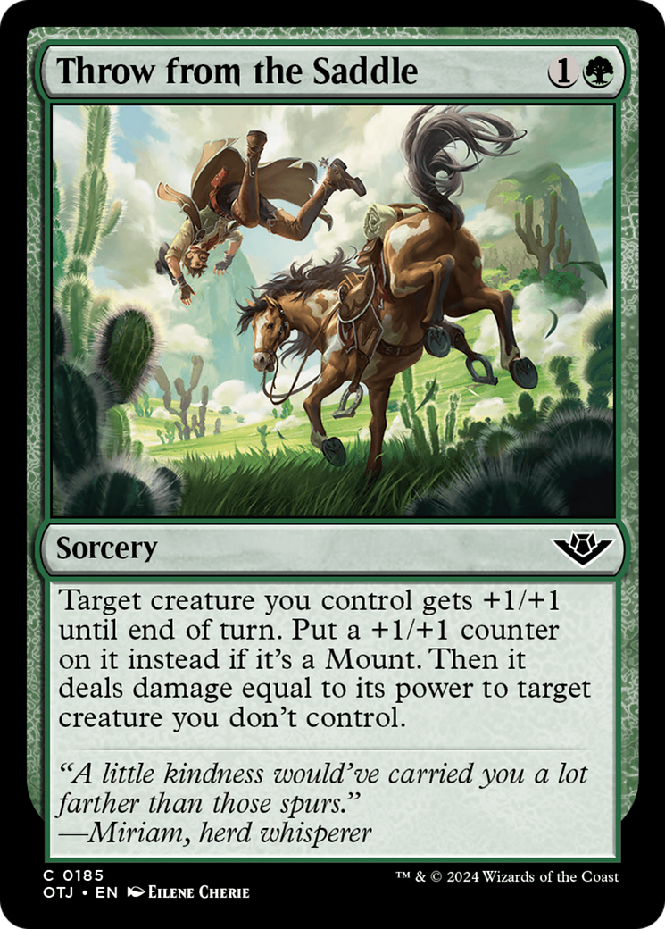 Throw from the Saddle [Outlaws of Thunder Junction] | Jomio and Rueliete's Cards and Comics