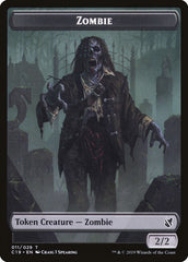 Zombie (010) // Zombie (011) Double-Sided Token [Commander 2019 Tokens] | Jomio and Rueliete's Cards and Comics
