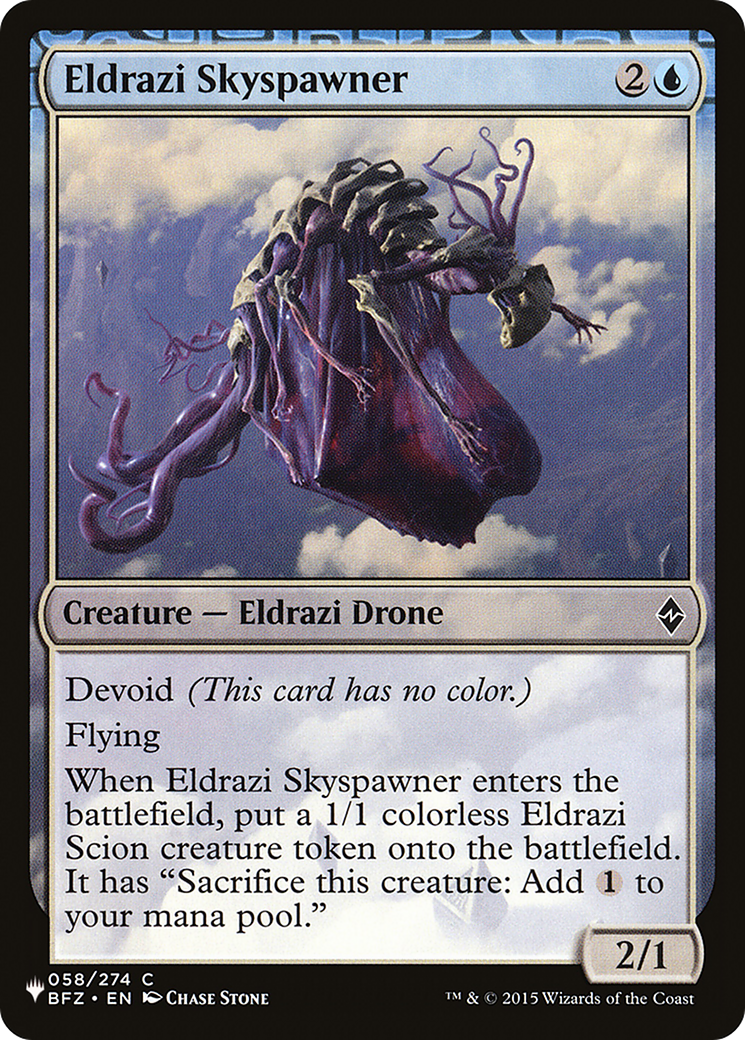 Eldrazi Skyspawner [The List] | Jomio and Rueliete's Cards and Comics