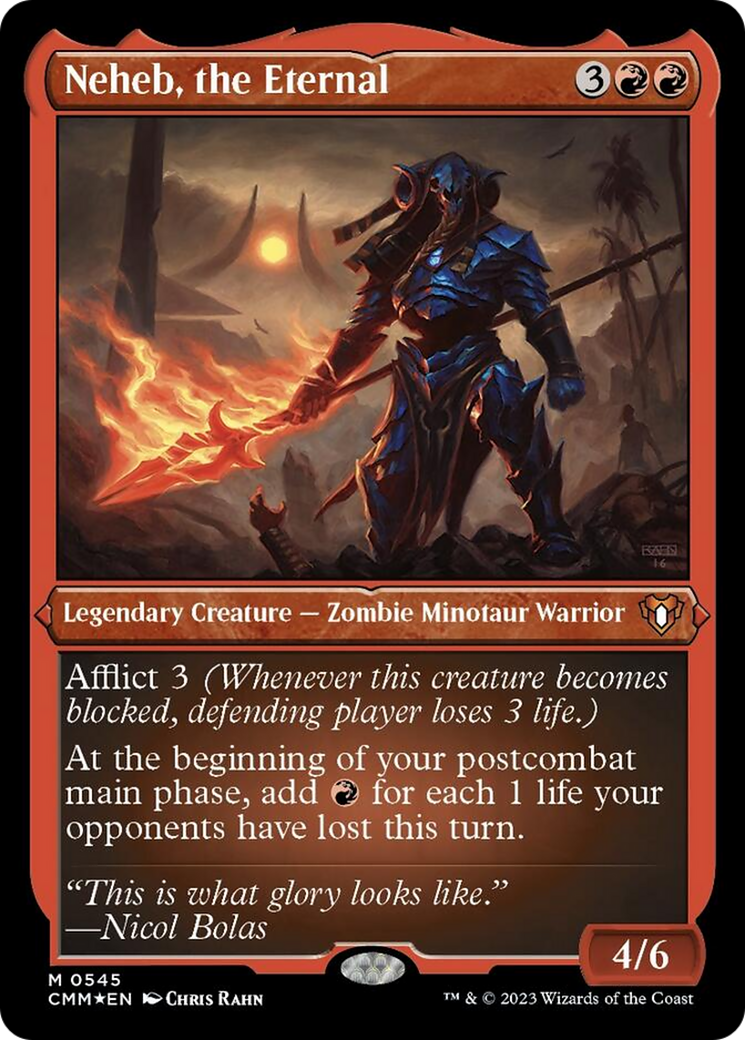Neheb, the Eternal (Foil Etched) [Commander Masters] | Jomio and Rueliete's Cards and Comics