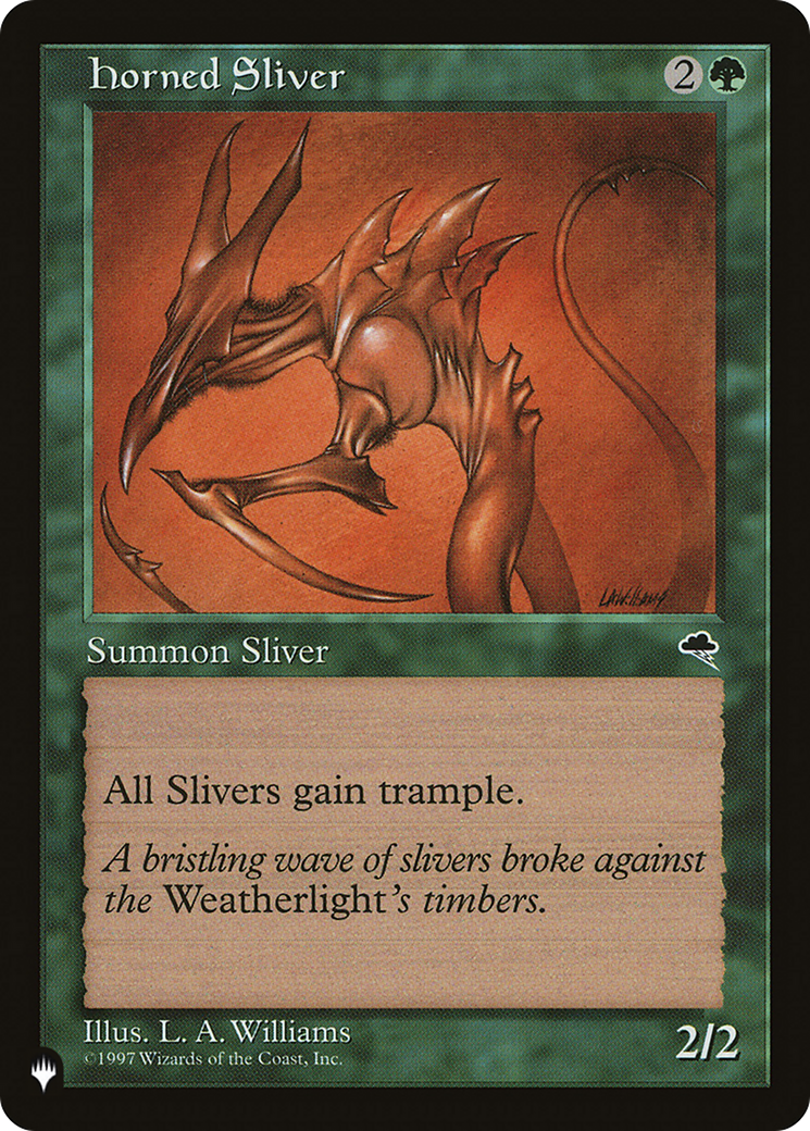 Horned Sliver [The List] | Jomio and Rueliete's Cards and Comics