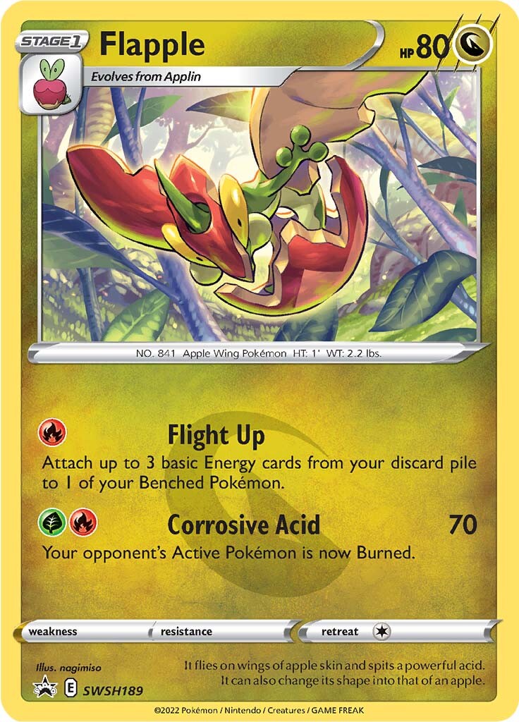 Flapple (SWSH189) [Sword & Shield: Black Star Promos] | Jomio and Rueliete's Cards and Comics
