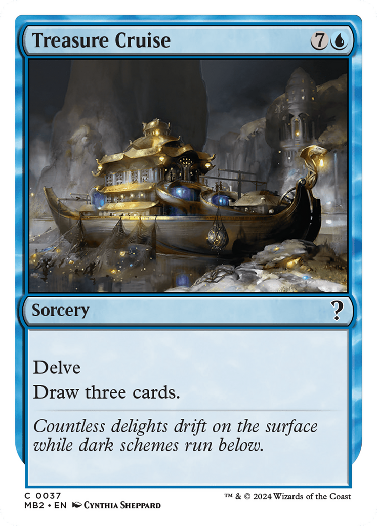 Treasure Cruise (White Border) [Mystery Booster 2] | Jomio and Rueliete's Cards and Comics
