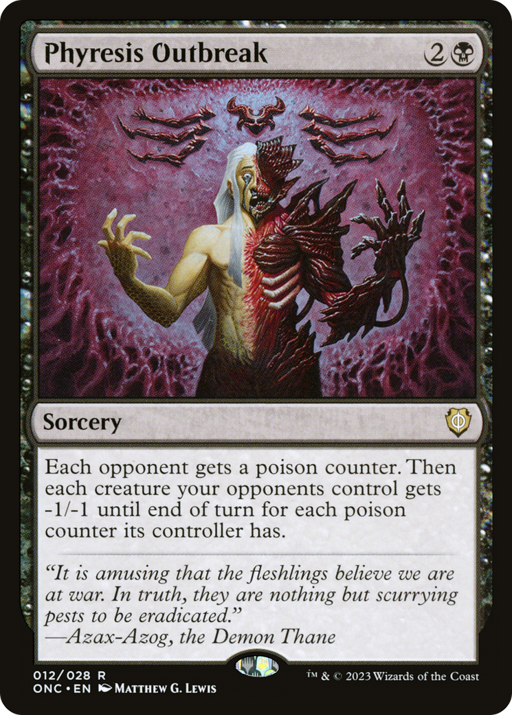 Phyresis Outbreak [Phyrexia: All Will Be One Commander] | Jomio and Rueliete's Cards and Comics