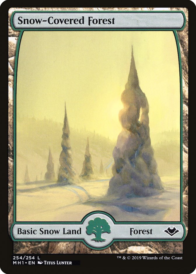 Snow-Covered Forest [Modern Horizons] | Jomio and Rueliete's Cards and Comics
